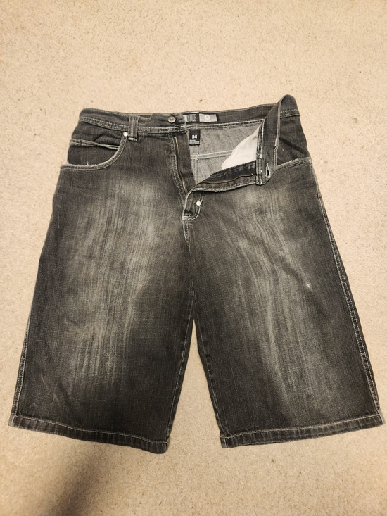 South Pole Other - South Pole Men's Faded Black Denim Jean Shorts
